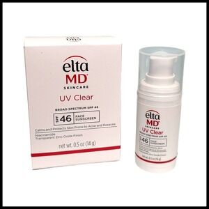 EltaMD UV Clear Face Sunscreen SPF 46 Niacinamide 0.5oz Travel Size EXP 2027